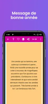 Message de bonne année 2023 android App screenshot 1